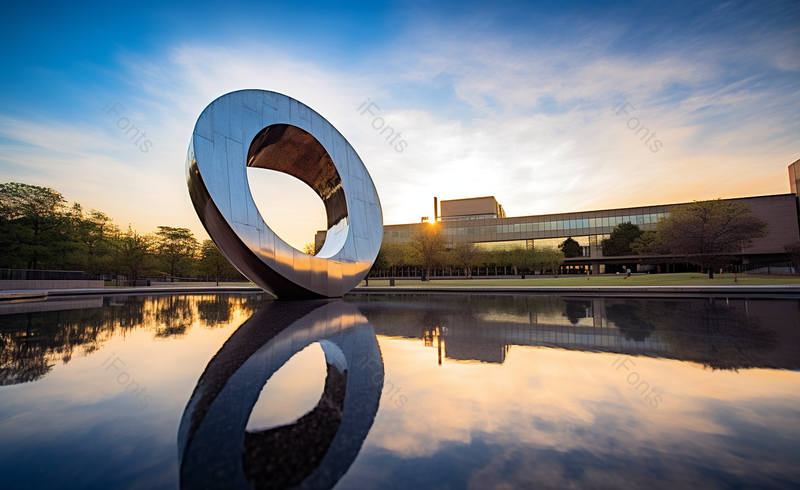 行政文化中心著名地标湖面倒影国内美景,高清,摄影图,摄影图片,图片大全,摄影图免费下载